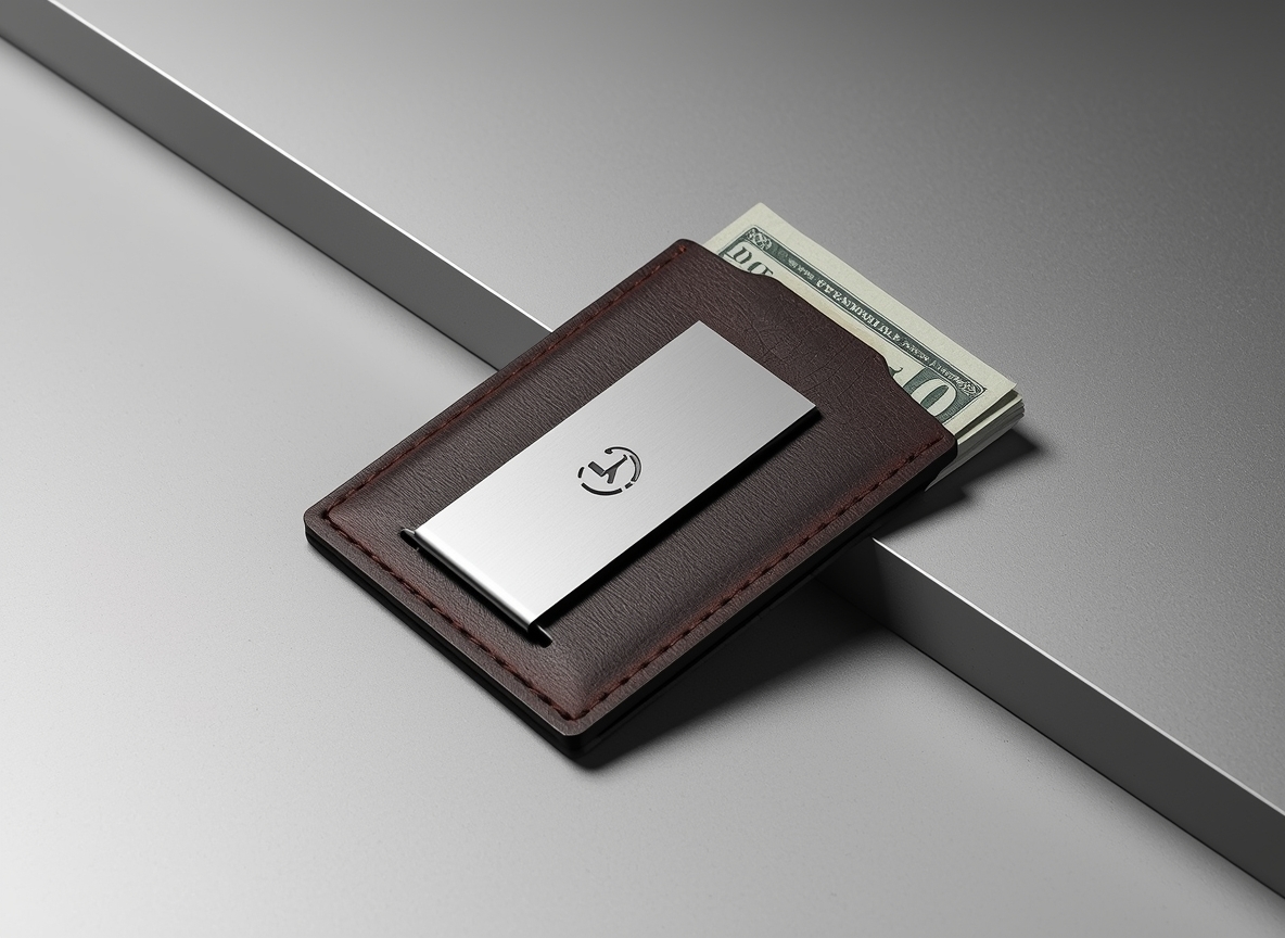 Slyxaronxly Money Clip Wallet with Titanium Clip
